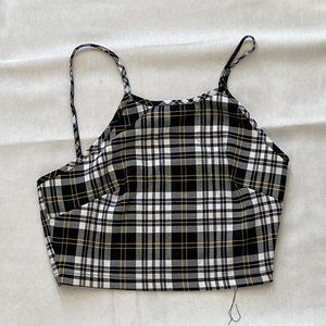 Windsor Plaid Cropped Tank Top
